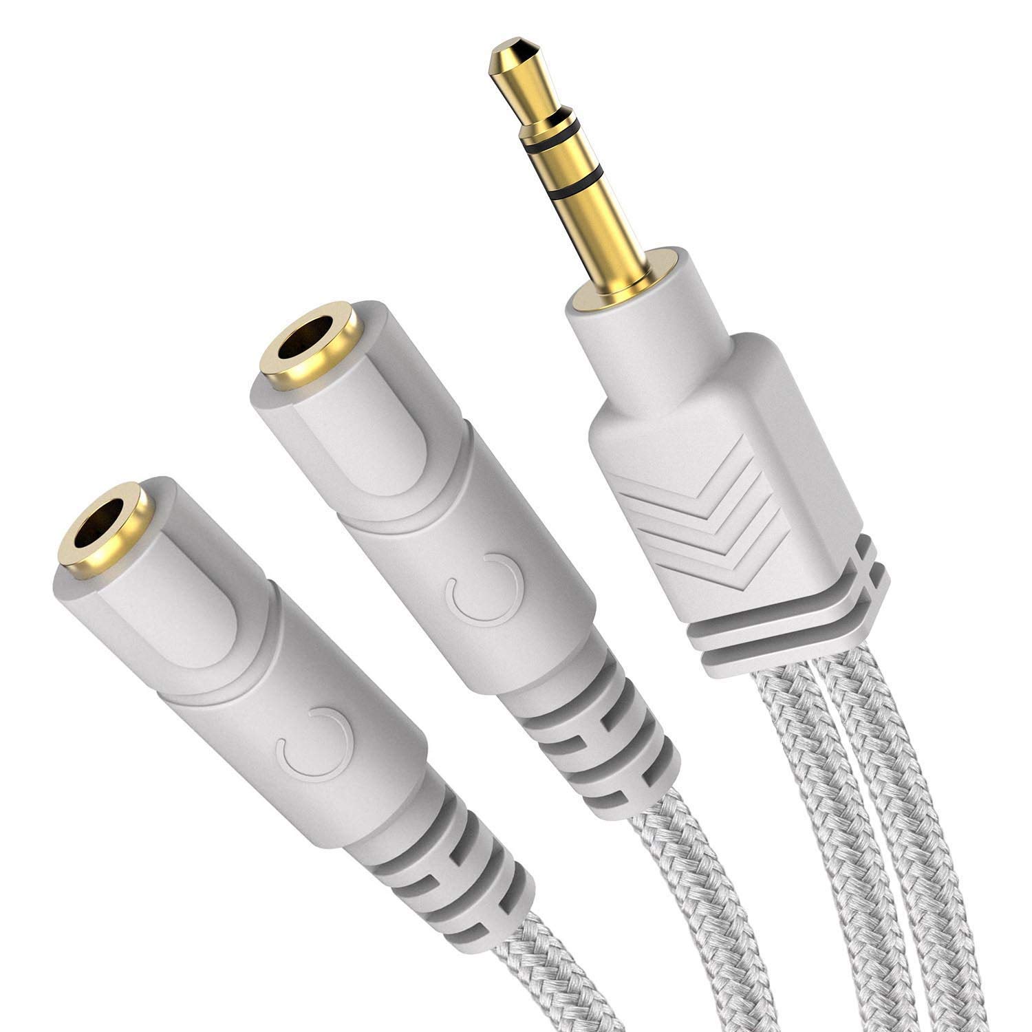 3.5mmミニプラグ イヤホンケーブル グレー 3.5mmミニプラグ イヤホンケーブル グレー